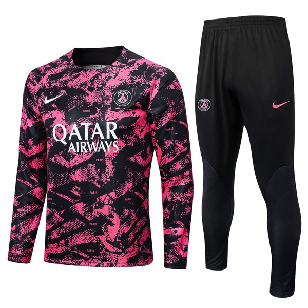 Sudadera De Training PSG 2022 2023 Rosa Gris